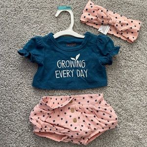 0-3 month baby girl outfit
